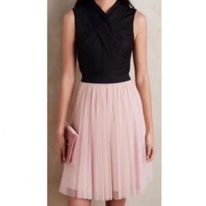 Anthropologie HD in Paris Ballerina Pink Tulle Skirted Dress